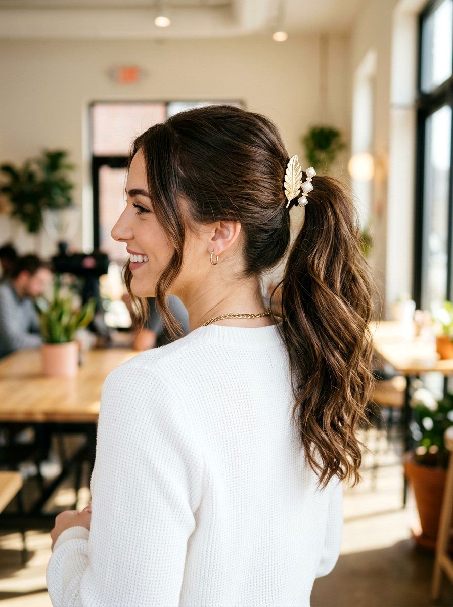 Ponytail With Clip Accessory For Second Day Hair - 20 second day hair ponytail - 20 second day hair ponytail