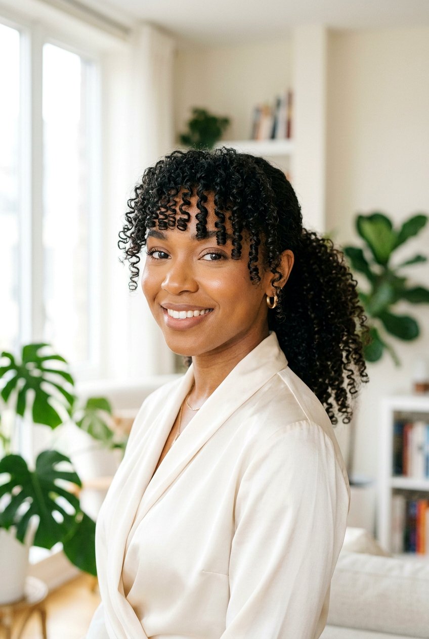 Ponytail With Curly Bangs - 20 graduation ponytail with curls - 20 graduation ponytail with curls