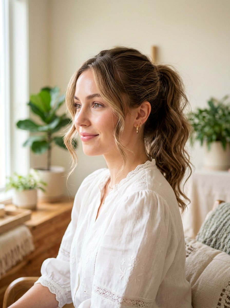 Ponytail With Face Framing Tendrils For Second Day Hair - 20 second day hair ponytail - 20 second day hair ponytail