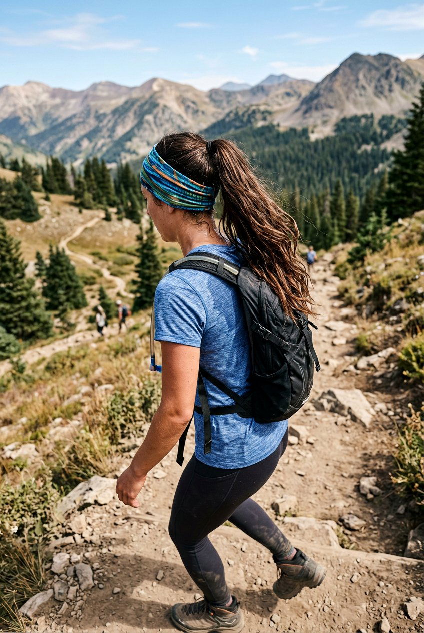 Ponytail With Headband For Hiking Long Hair - 20 hiking hairstyles for long hair - 20 hiking hairstyles for long hair