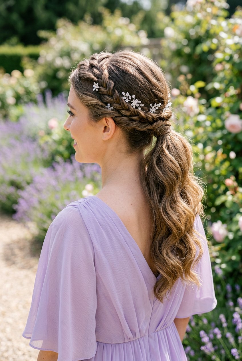 Ponytail With Twisted Crown - 20 modern reception ponytail hairstyle - 20 modern reception ponytail hairstyle