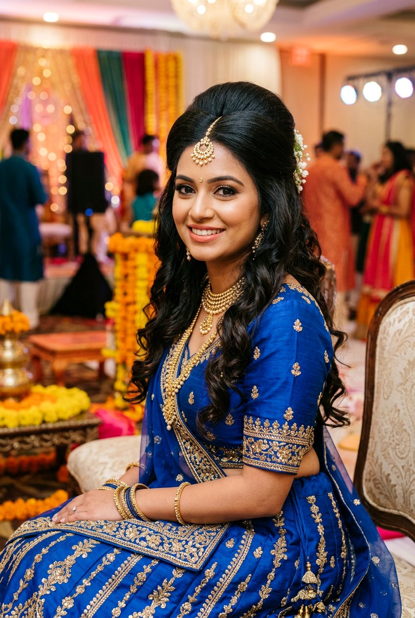 Pouf Hairstyle For Sangeet - 20 sangeet hairstyles - 20 sangeet hairstyles