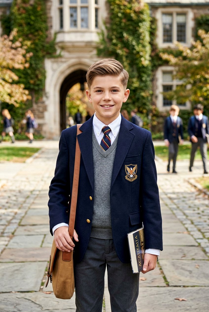 Preppy Side Swept Fringe With Ivy League - 20 boys haircut with side swept fringe - 20 boys haircut with side swept fringe