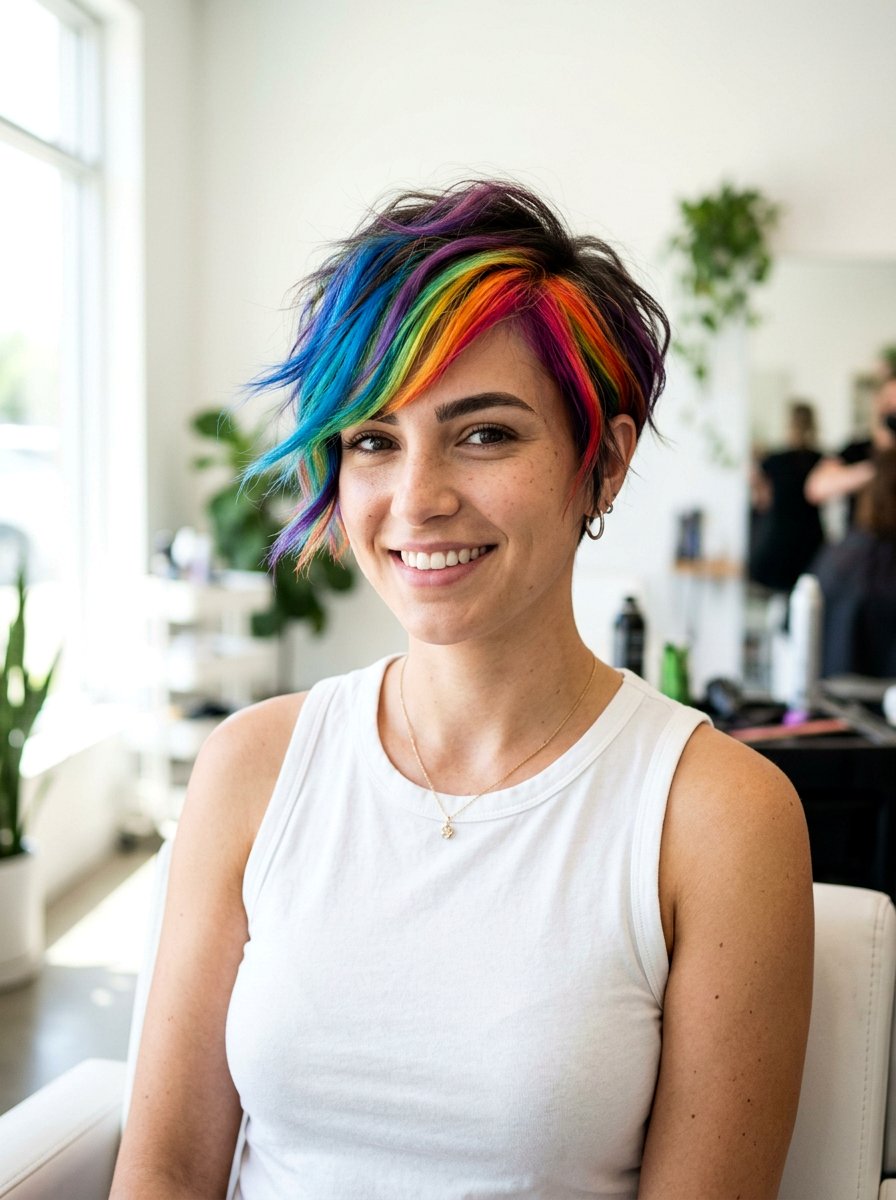 Prism Hair Color on Short Hair - 20 prism hair color ideas - 20 prism hair color ideas