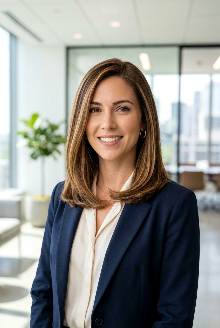 Professional Long Bob - 20 office hairstyles for women - 20 office hairstyles for women