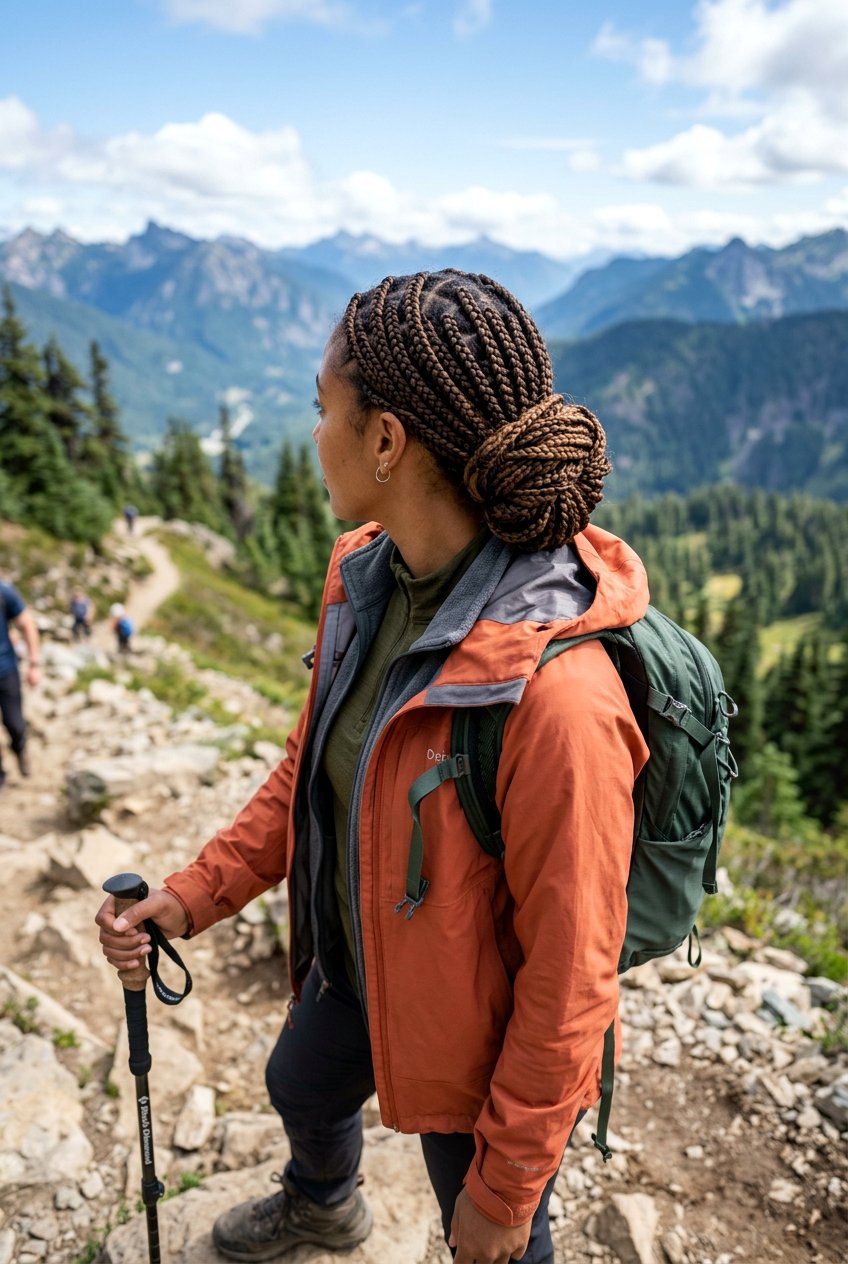 Protective Braided Bun Camping Hairstyle - 20 camping braid bun hairstyle - 20 camping braid bun hairstyle