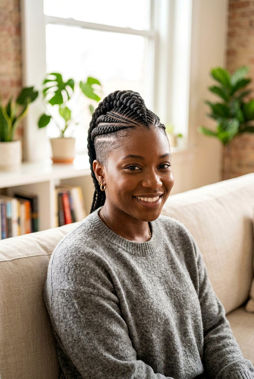 Protective Mohawk Braids For Natural Hair - 20 braided mohawk hairstyle for women - 20 braided mohawk hairstyle for women