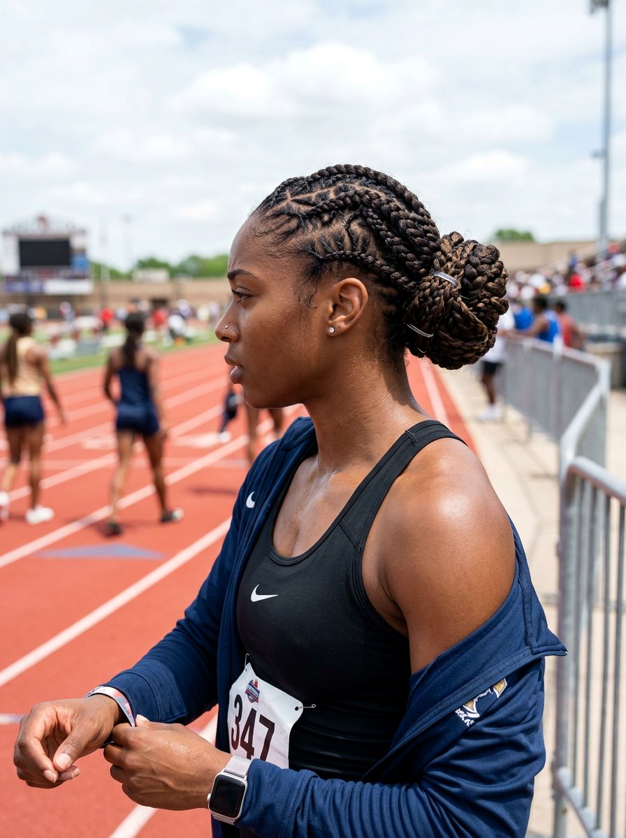 Protective Updo For Track Meet - 20 track meet hairstyles - 20 track meet hairstyles