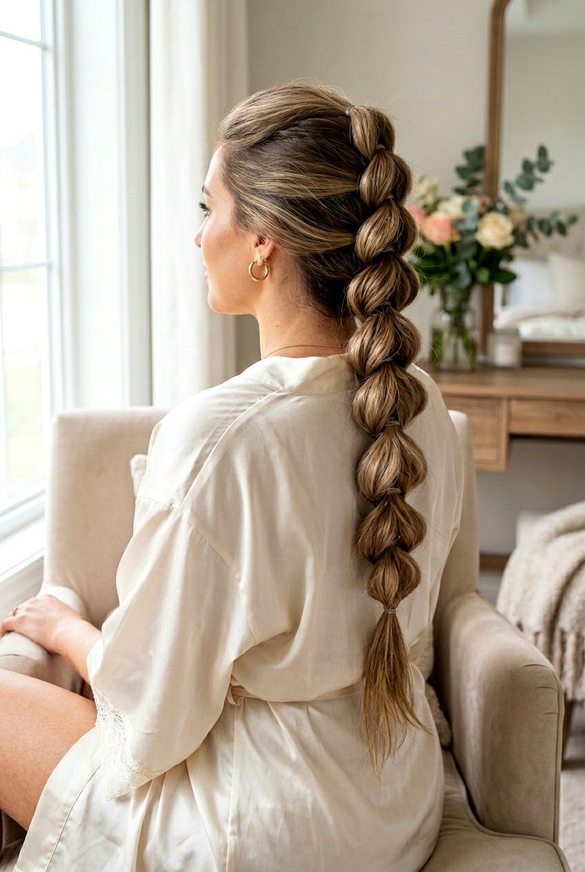 Pull Through Braid - 20 bedtime braid for long layers - 20 bedtime braid for long layers