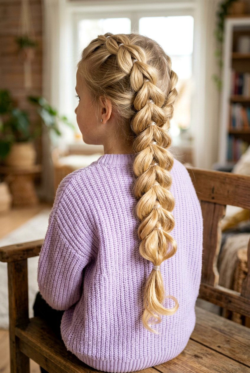 Pull Through Braid - 20 kindergarten picture day hairstyle - 20 kindergarten picture day hairstyle