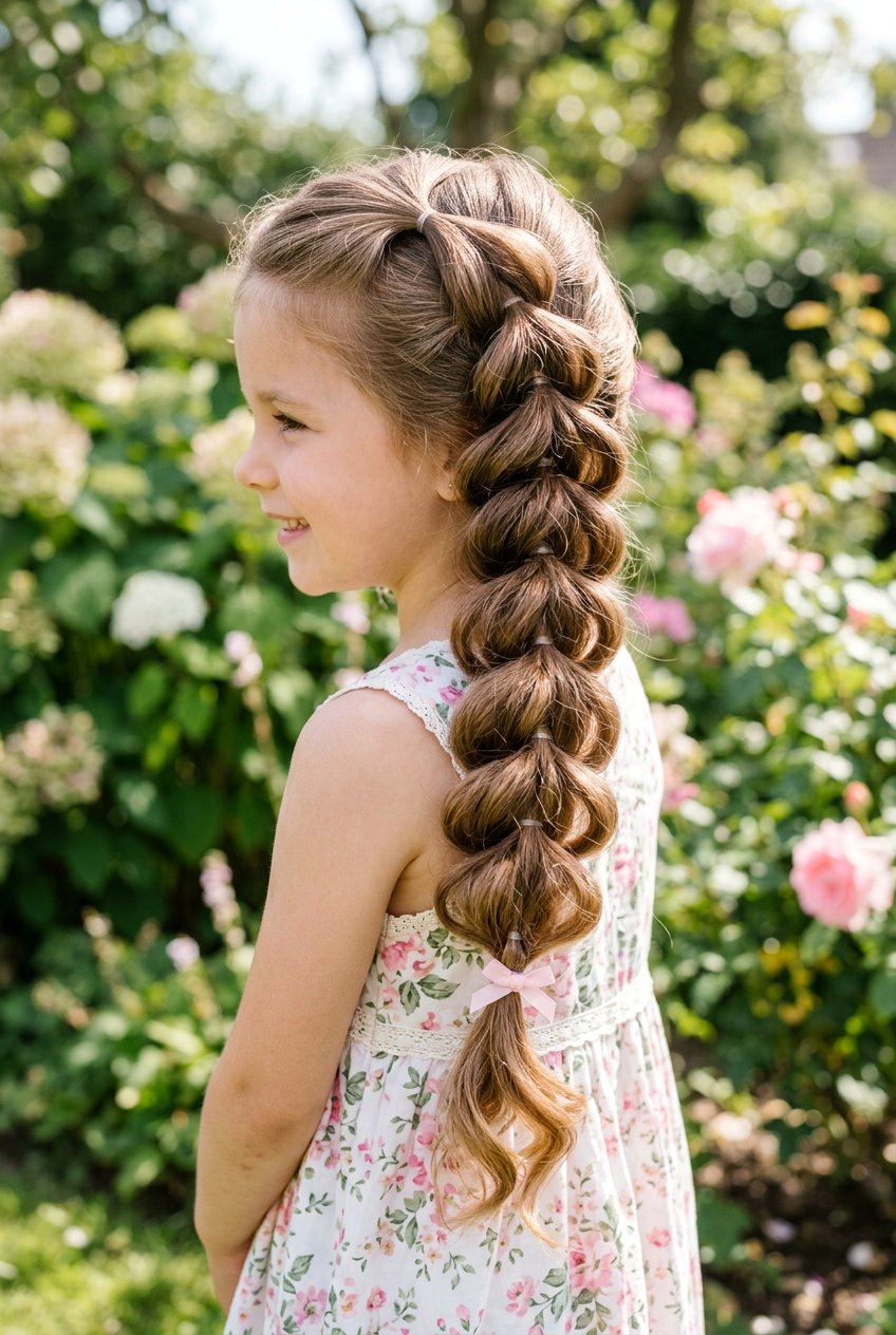 Pull Through Braid - 20 hairstyles for little girls - 20 hairstyles for little girls