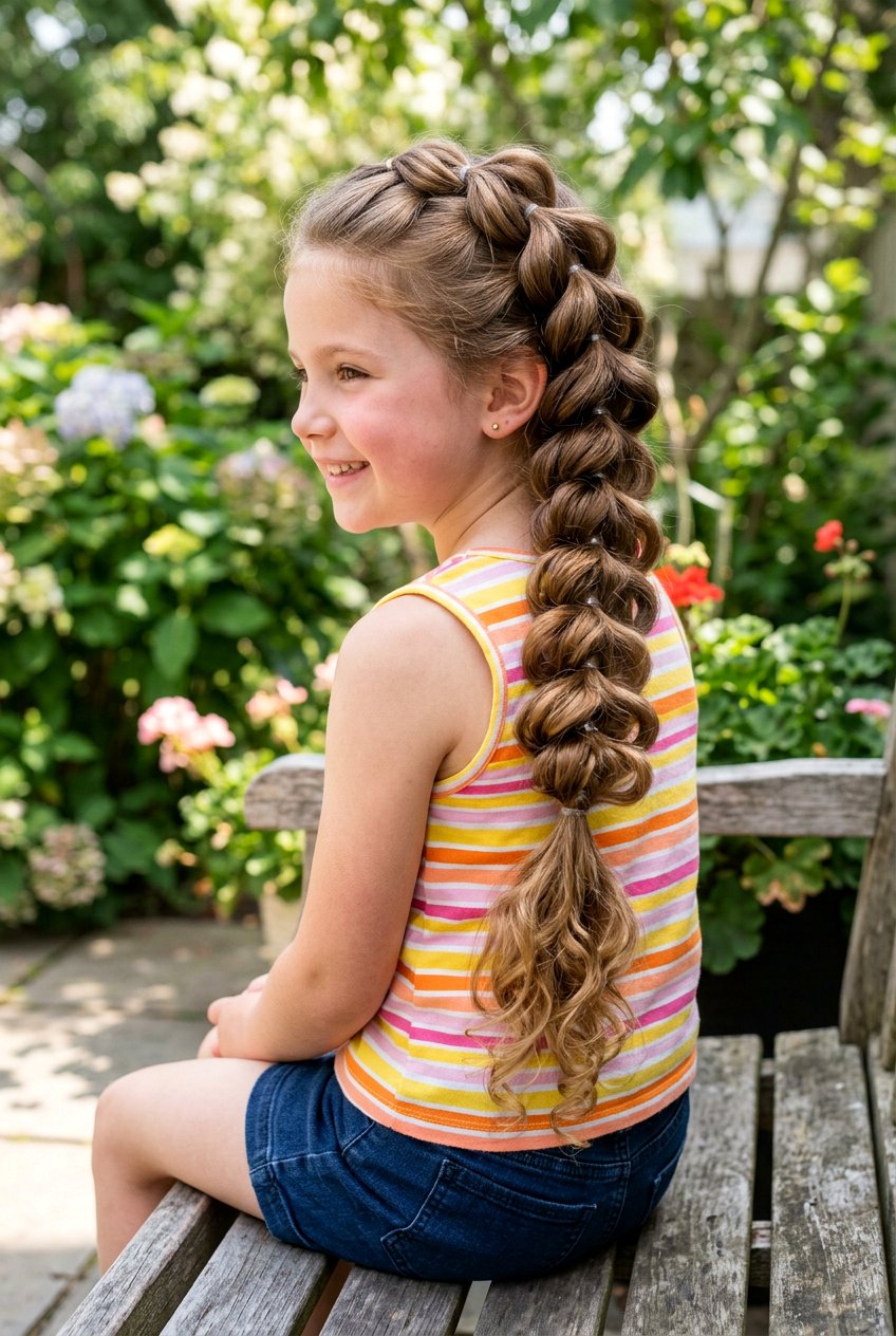 Pull Through Braid - 20 little girls hairstyle ideas for school - 20 little girls hairstyle ideas for school