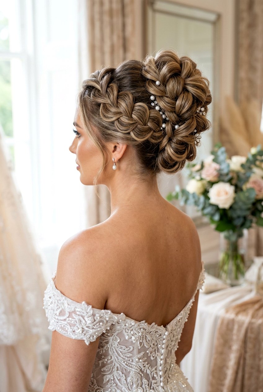 Pull Through Braid - 20 boho bridal updo for long hair - 20 boho bridal updo for long hair