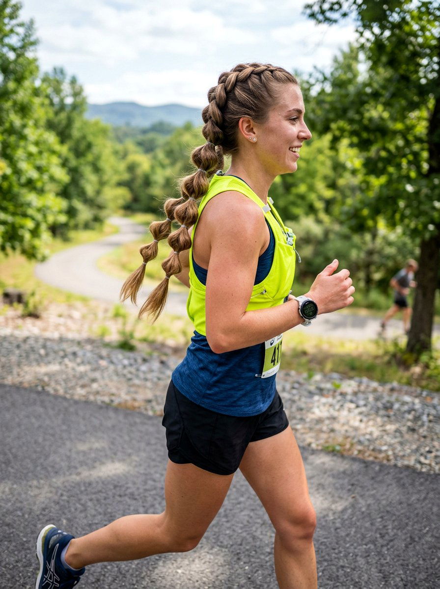 Pull Through Braid Pigtails for Running - 20 running hairstyle with braided pigtails - 20 running hairstyle with braided pigtails
