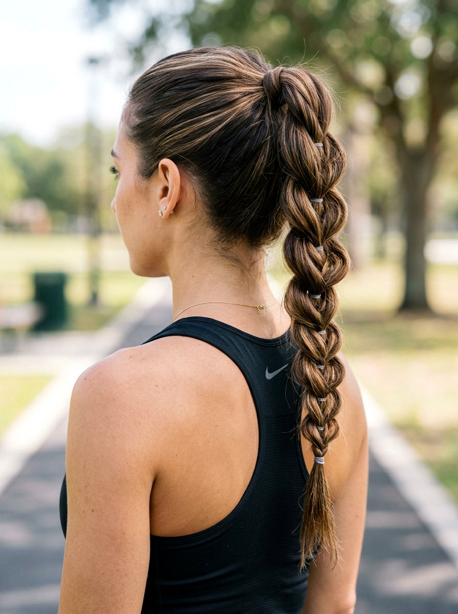 Pull Through Braid Ponytail - 20 running braid ponytail - 20 running braid ponytail