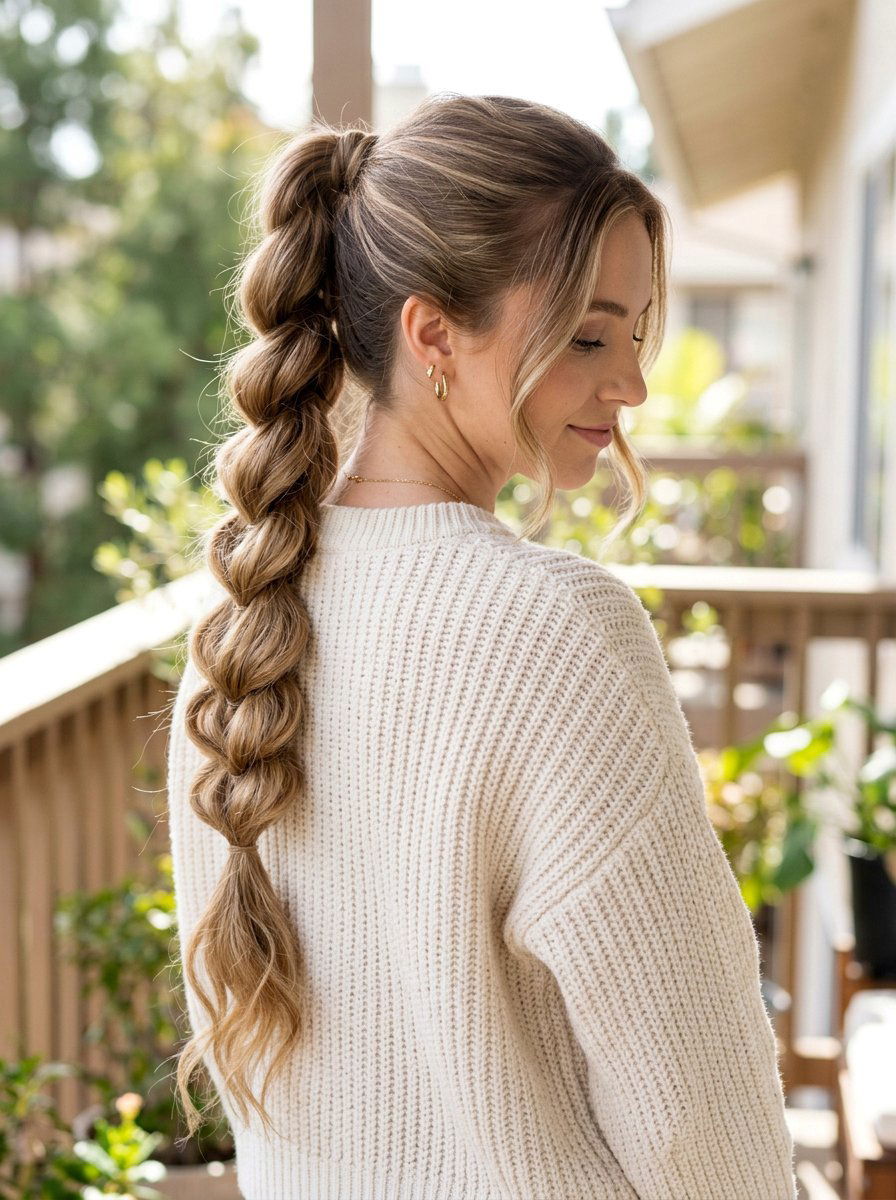 Pull Through Braid Ponytail For Long Hair - 20 pull through braid ponytail - 20 pull through braid ponytail
