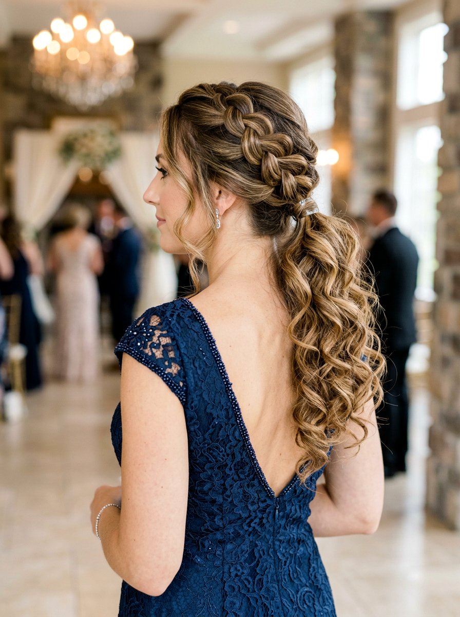 Pull Through Braid Ponytail With Curls - 20 pull through braid ponytail - 20 pull through braid ponytail