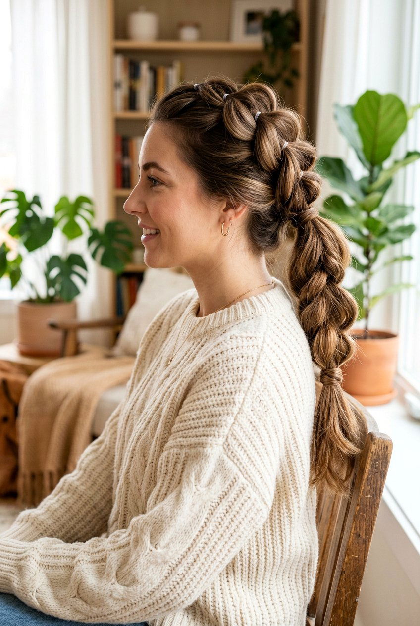 Pull Through Braid Ponytail - 20 back to school braided ponytail - 20 back to school braided ponytail