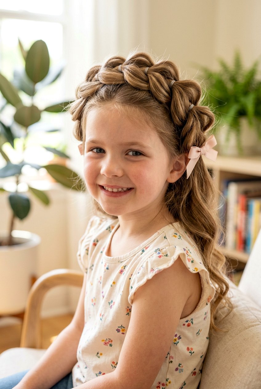 Pull Through Braided Crown - 20 little girls braided crown hairstyle - 20 little girls braided crown hairstyle