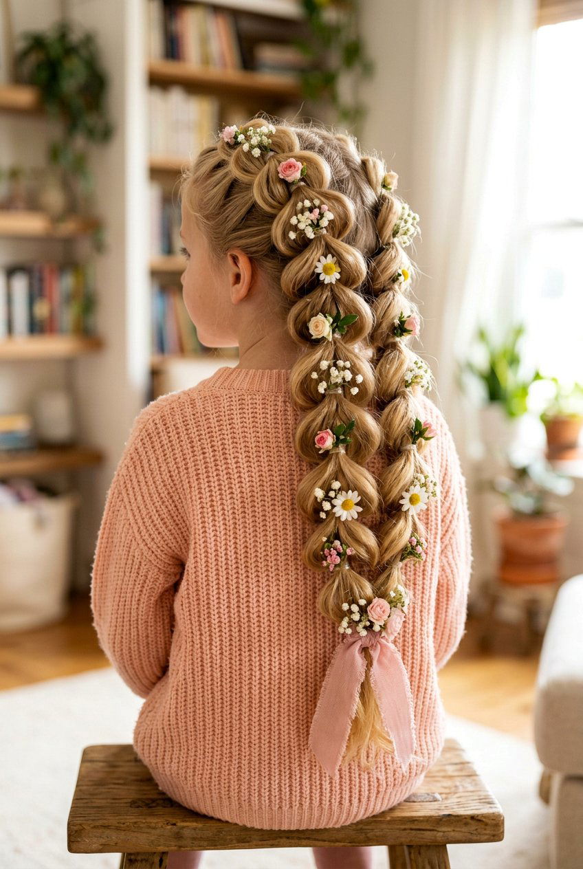 Pull Through Braids - 20 easy braid styles for little girls - 20 easy braid styles for little girls