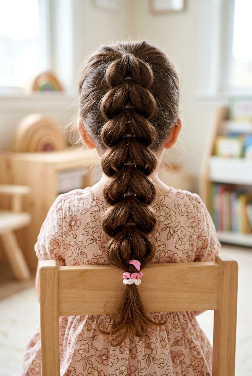 Pull Through Braids - 20 toddler girl hairstyles - 20 toddler girl hairstyles