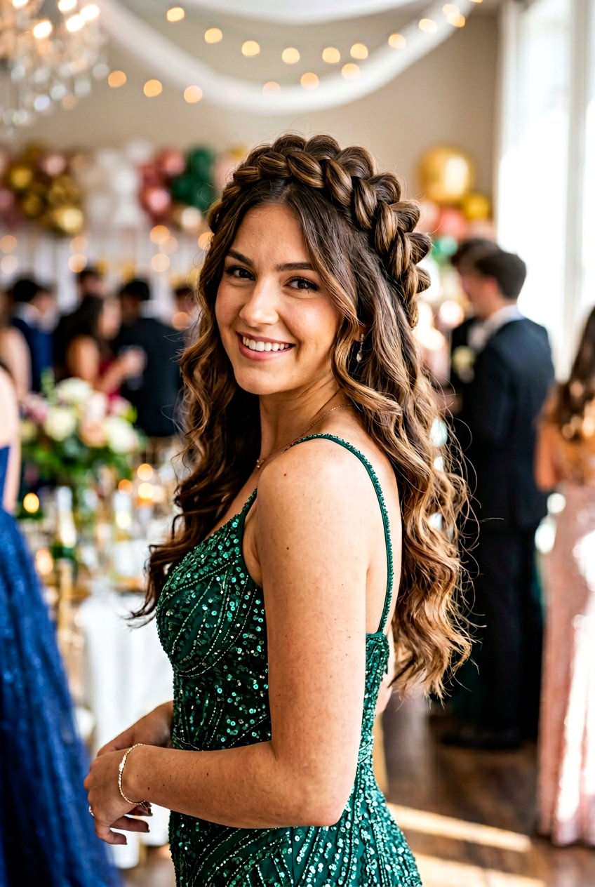 Pull Through Crown Braid For Volume - 20 homecoming hairstyle with braid crown - 20 homecoming hairstyle with braid crown