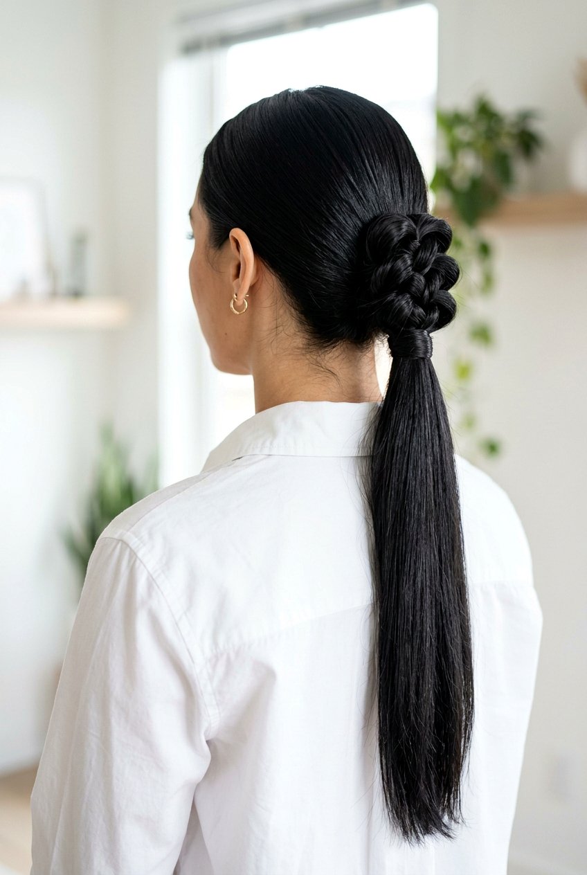 Pulled Through Ponytail - 20 corporate ponytail hairstyle - 20 corporate ponytail hairstyle