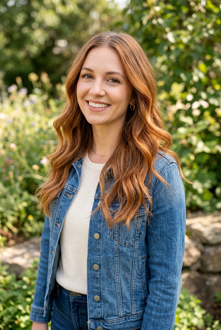 Pumpkin Copper Balayage On Light Brown Hair - 20 pumpkin copper balayage - 20 pumpkin copper balayage