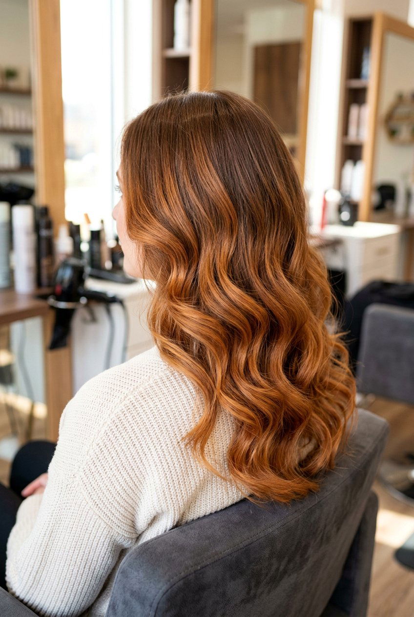 Pumpkin Spice Sombre On Fine Hair - 20 autumn pumpkin spice highlights - 20 autumn pumpkin spice highlights
