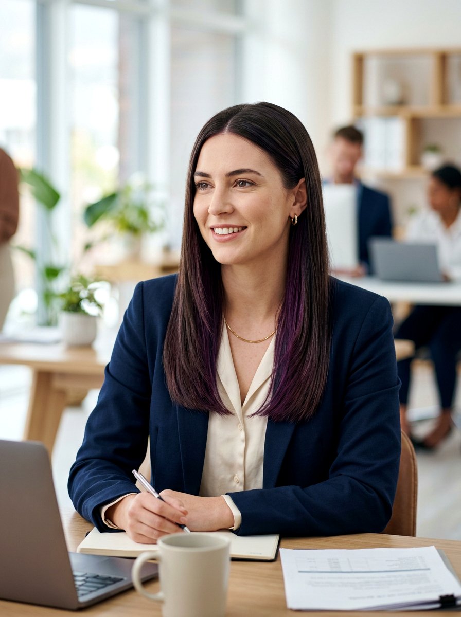 Purple Peekaboo Highlights For Work Friendly Hair - 20 purple peekaboo hair color - 20 purple peekaboo hair color