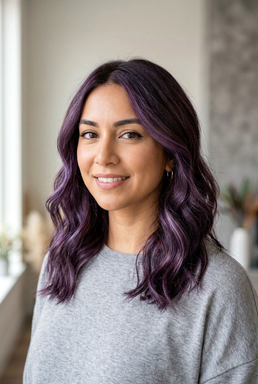 Purple Plum Hair Color - 20 plum hair color ideas - 20 plum hair color ideas