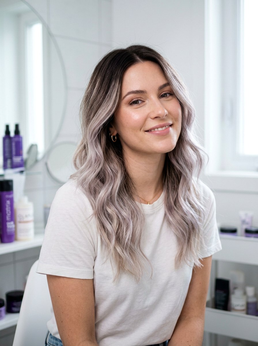 Purple Shampoo Toner - 20 toner ideas for brassy brunette hair - 20 toner ideas for brassy brunette hair