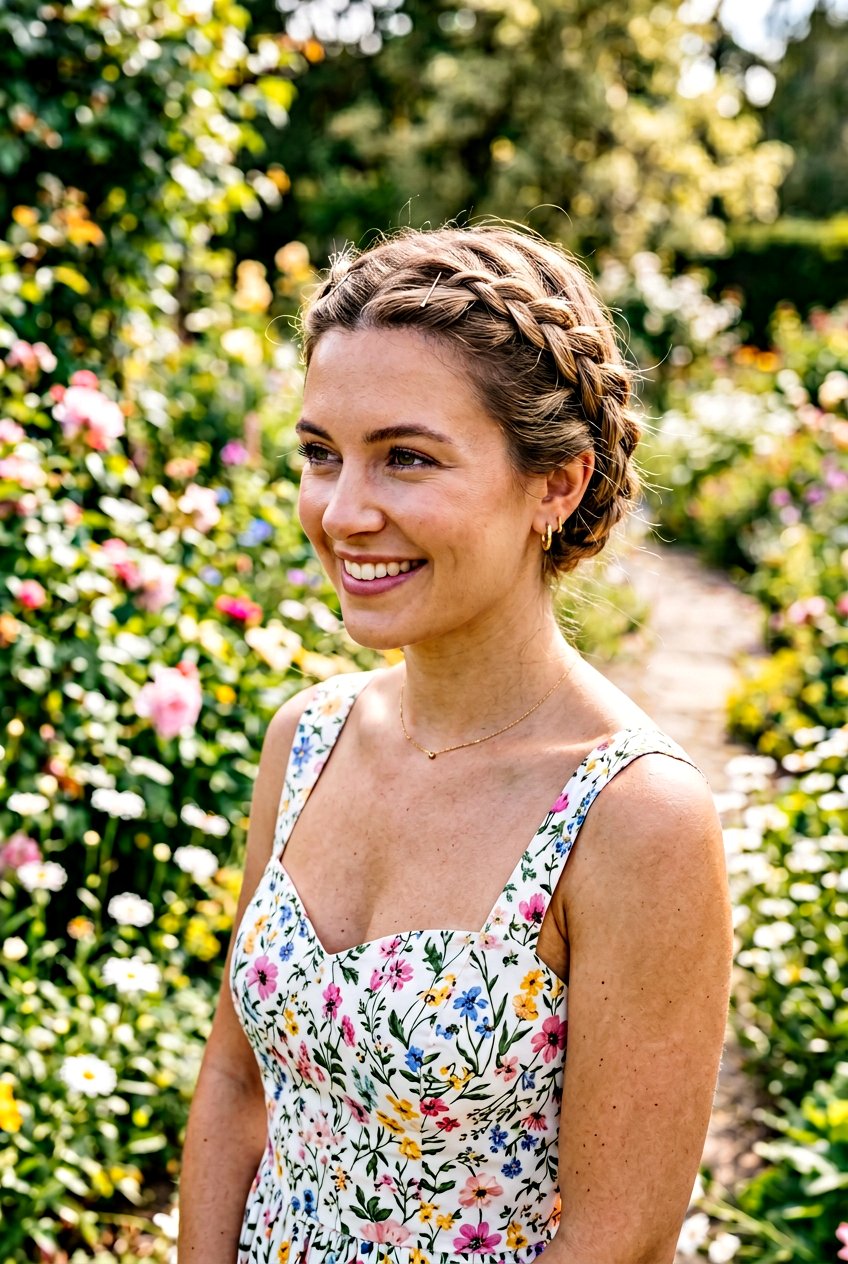 Quick Braided Crown For Moms - 20 moms hairstyle ideas for busy mornings - 20 moms hairstyle ideas for busy mornings