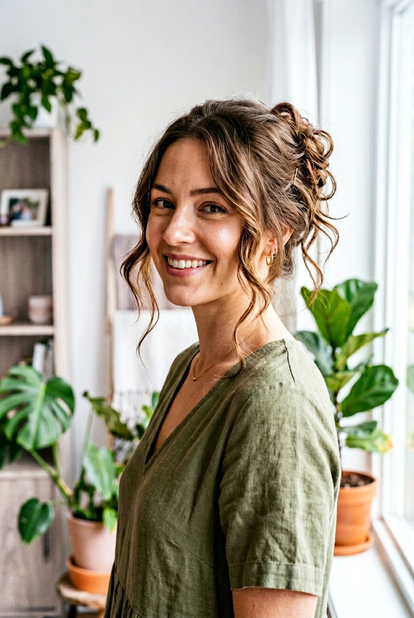 Quick Messy Updo For Last Minute Plans - 20 tropical vacation hairstyles - 20 tropical vacation hairstyles