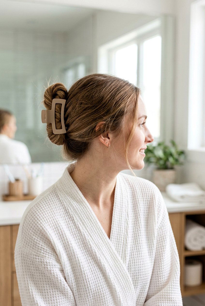 Quick Morning Claw Clip Bun - 20 claw clip bun for thick hair - 20 claw clip bun for thick hair