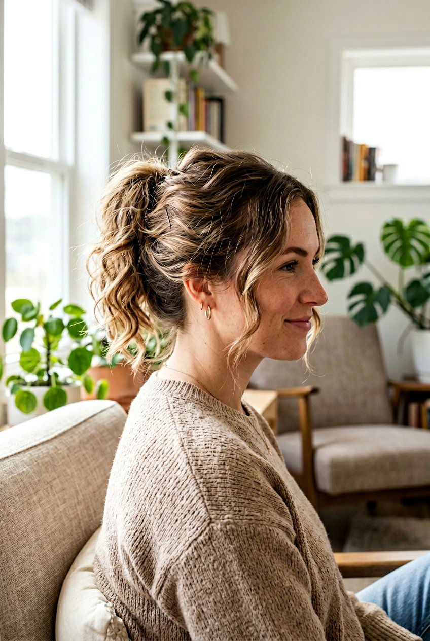 Quick Textured Ponytail Updo - 20 textured updo hairstyles - 20 textured updo hairstyles