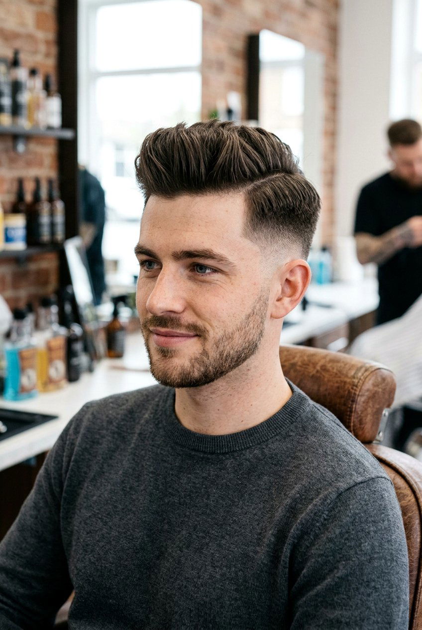 Quiff Side Part - 20 side part haircut for men - 20 side part haircut for men