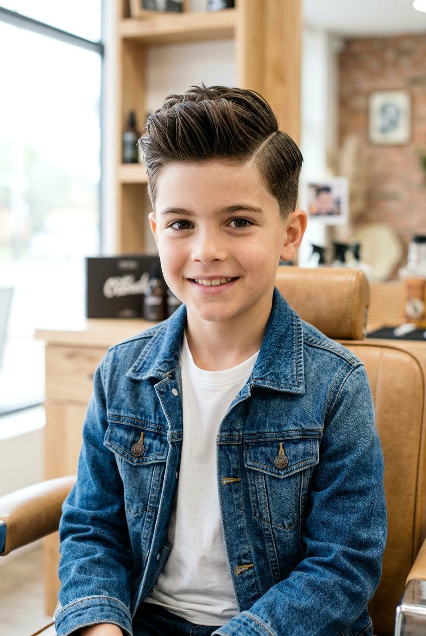 Quiff Slick Side Part - 20 boys haircut with slick side part - 20 boys haircut with slick side part
