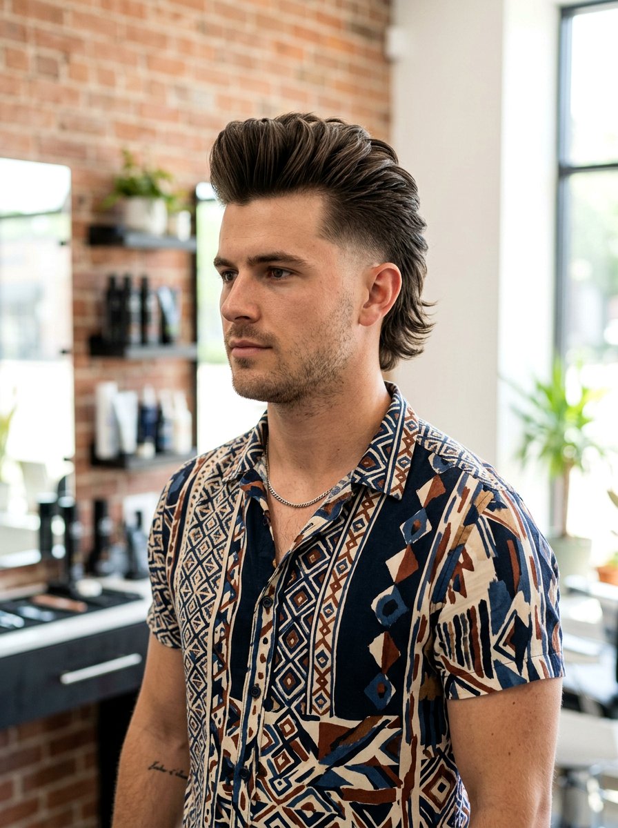 Quiff Taper Mullet Men - 20 taper mullet haircut men - 20 taper mullet haircut men