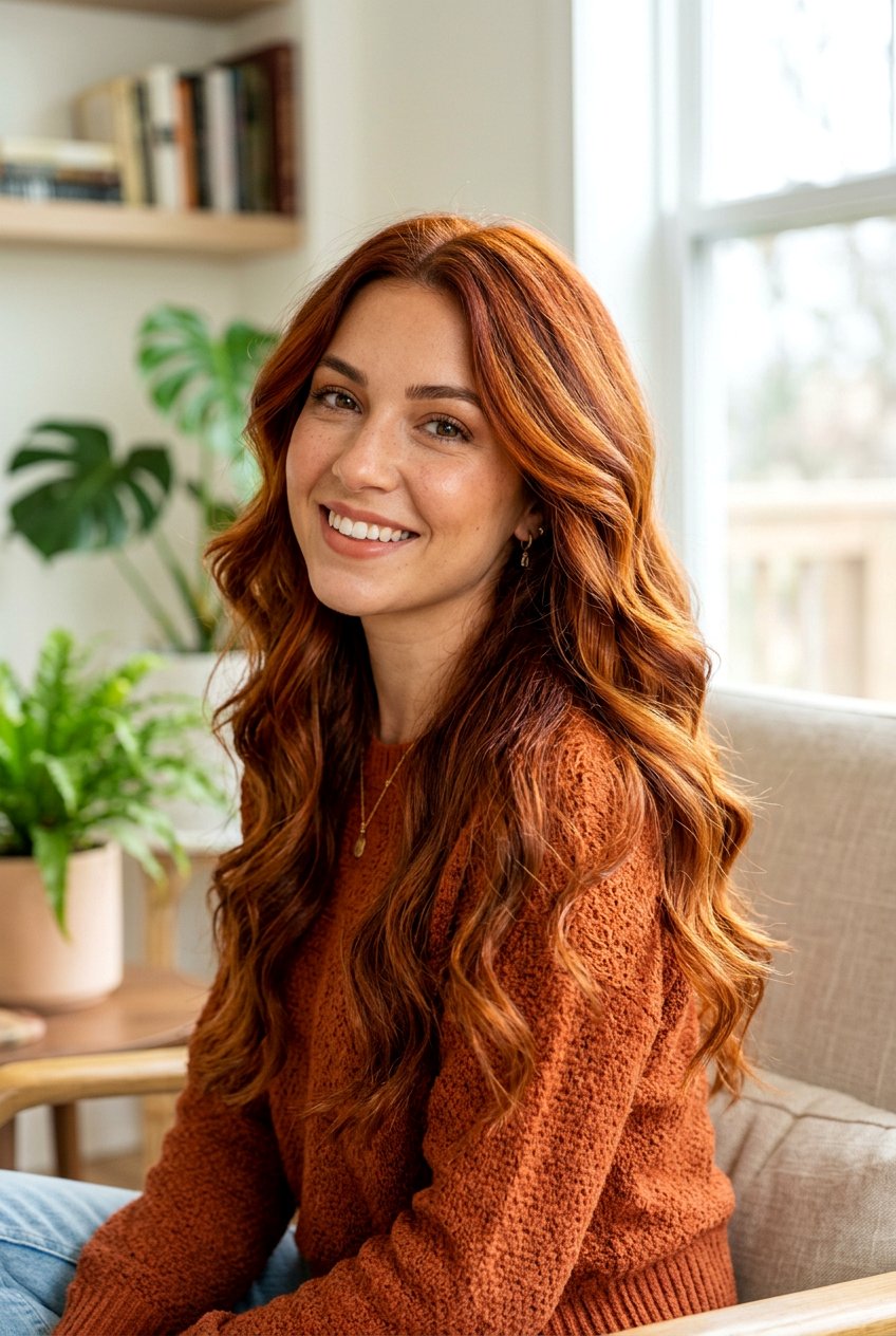 Radiant Amber Auburn Hair Color - 20 salon fresh hair color ideas - 20 salon fresh hair color ideas