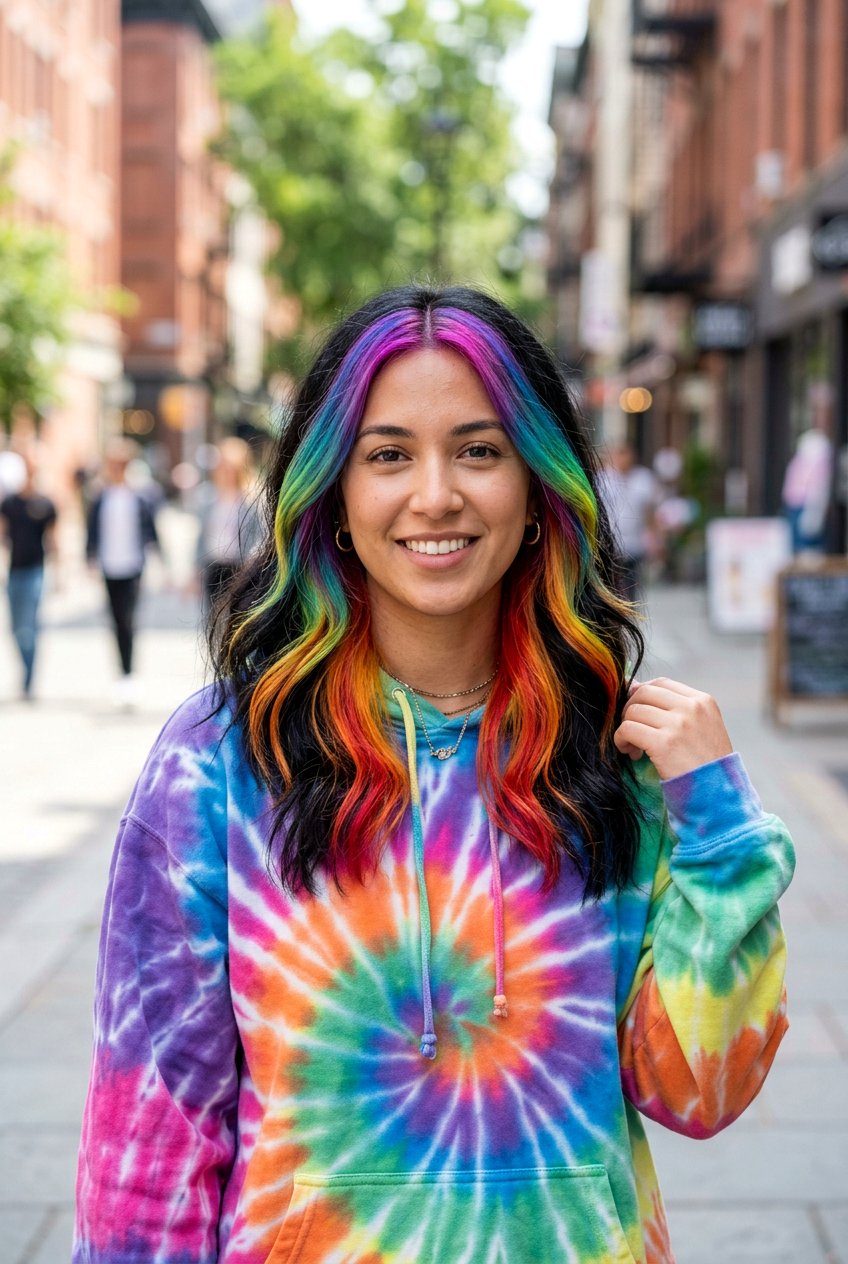 Rainbow Money Piece Black Hair - 20 e girl money piece hair - 20 e girl money piece hair