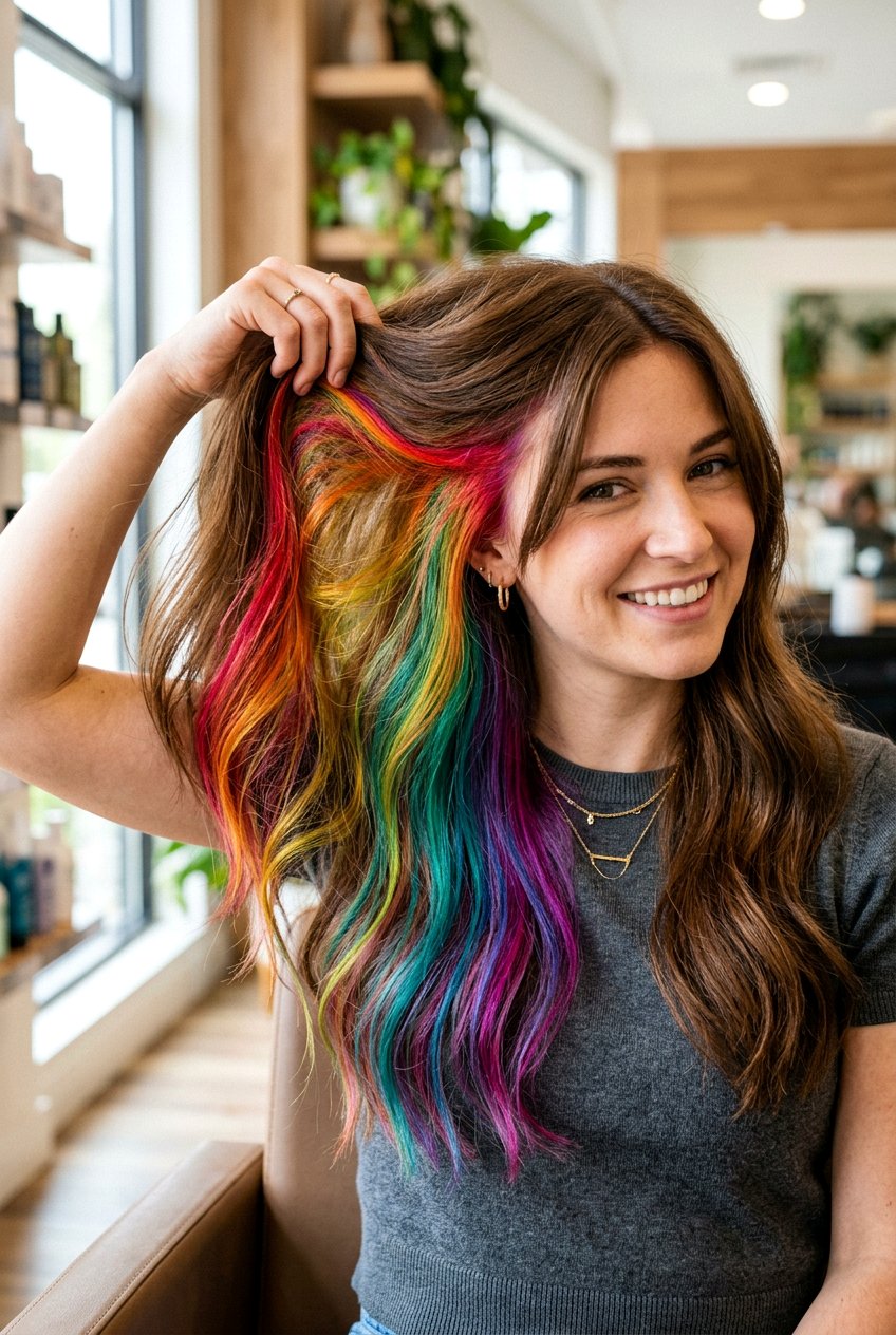 Rainbow Prism Hair - 20 fantasy hair color ideas - 20 fantasy hair color ideas