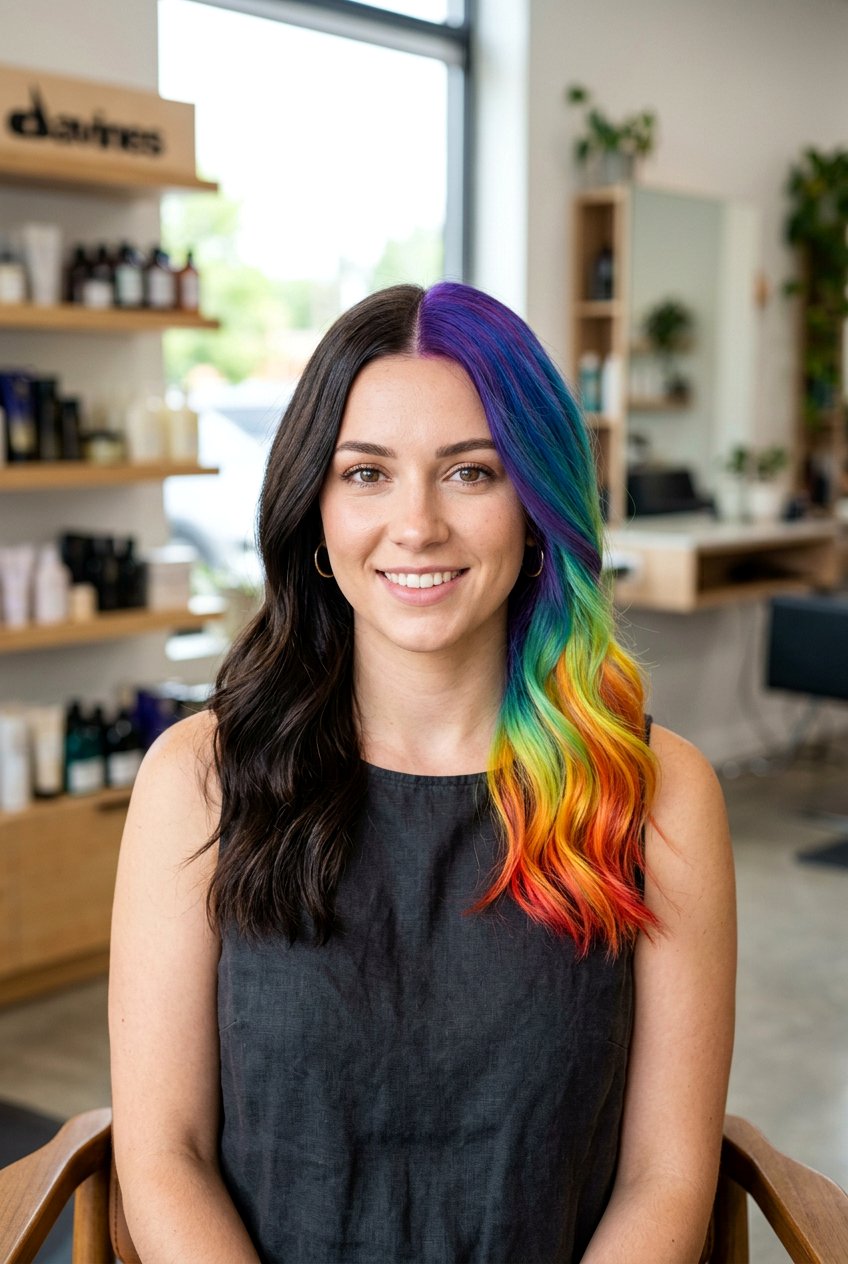 Rainbow split dye - 20 split dye hair color - 20 split dye hair color