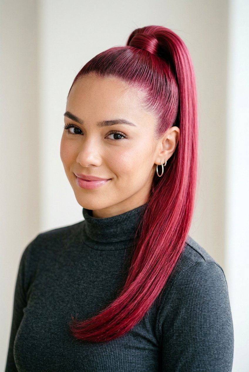 Raspberry Red Hair - 20 red hair color for dark hair - 20 red hair color for dark hair
