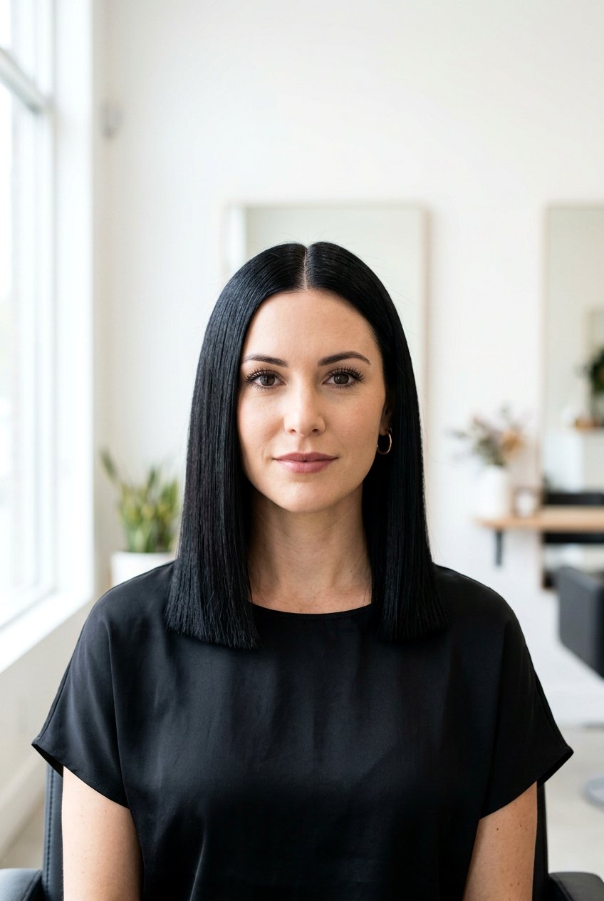 Raven black blunt cut - 20 raven black hair color - 20 raven black hair color