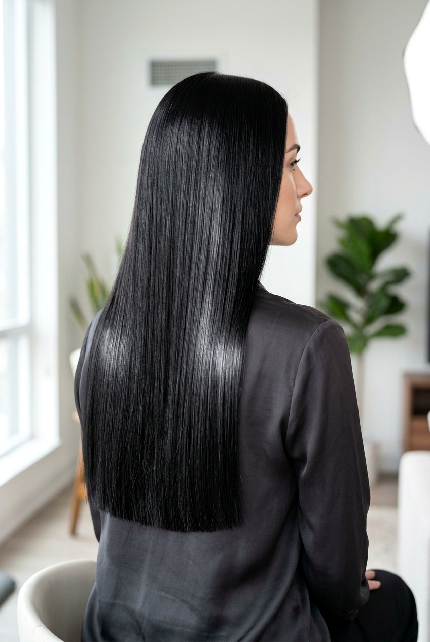 Raven black long straight hair - 20 raven black hair color - 20 raven black hair color