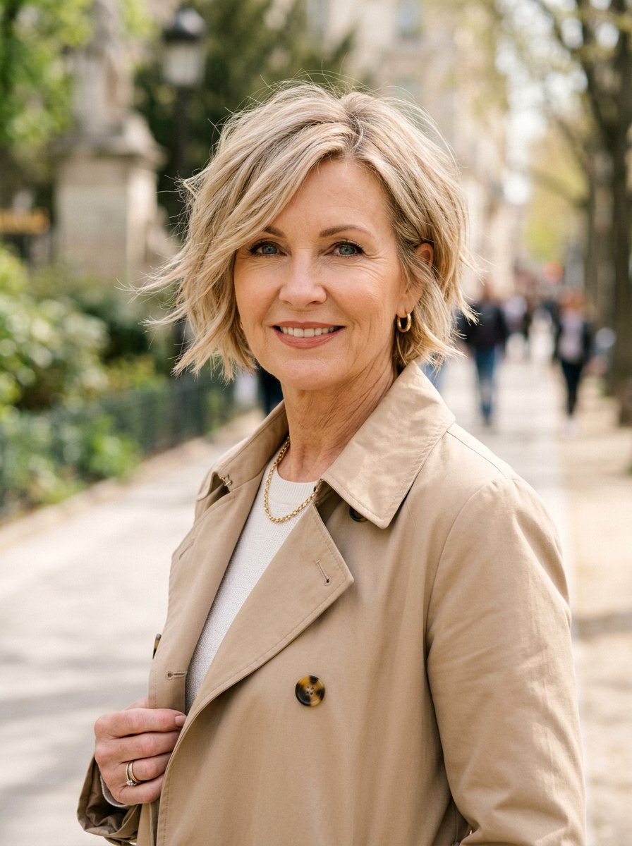 20 Flattering Soft Layered Bob Styles for Women Over 50