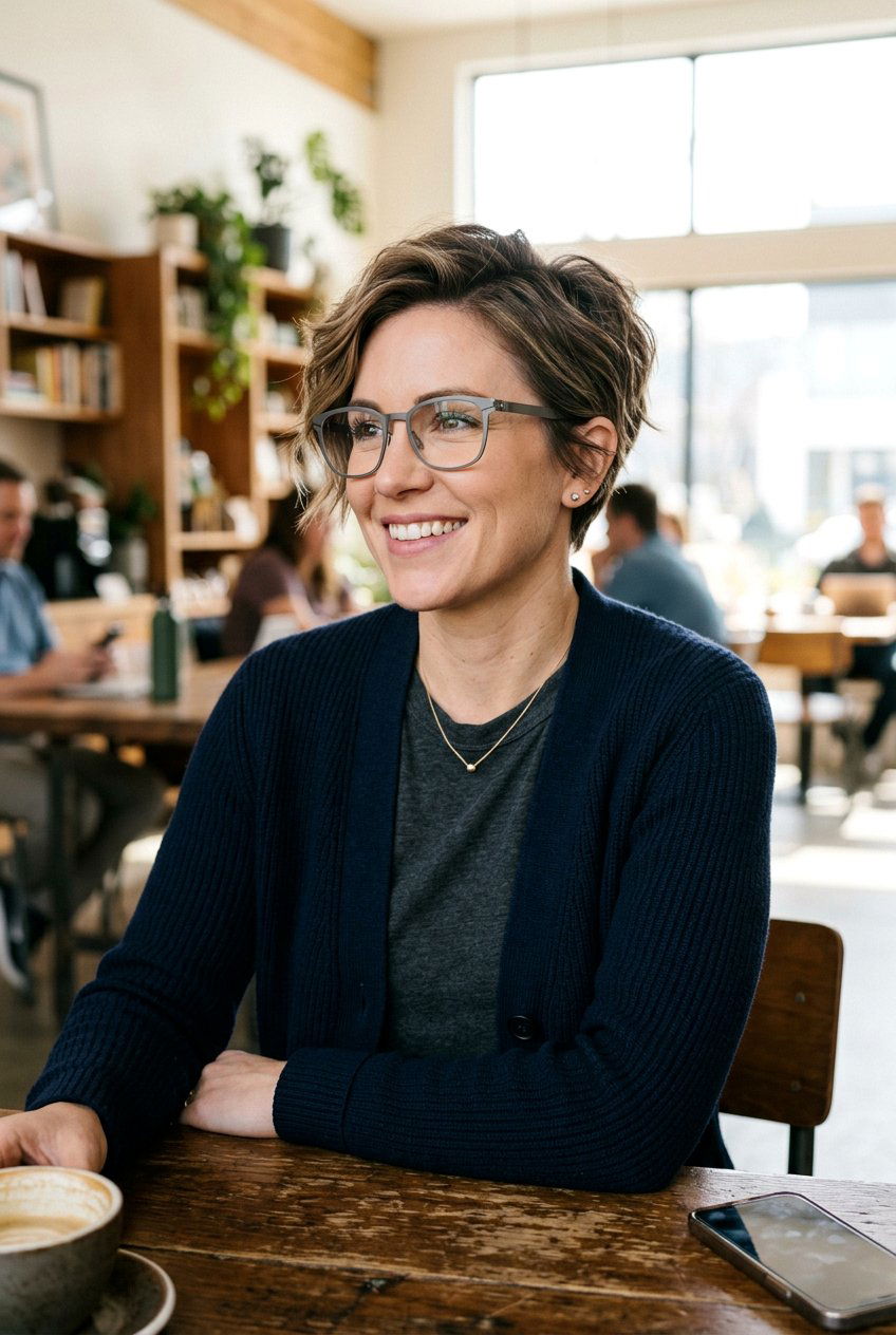 Razor Crop Haircut With Glasses - 20 flattering short haircut for women with glasses - 20 flattering short haircut for women with glasses