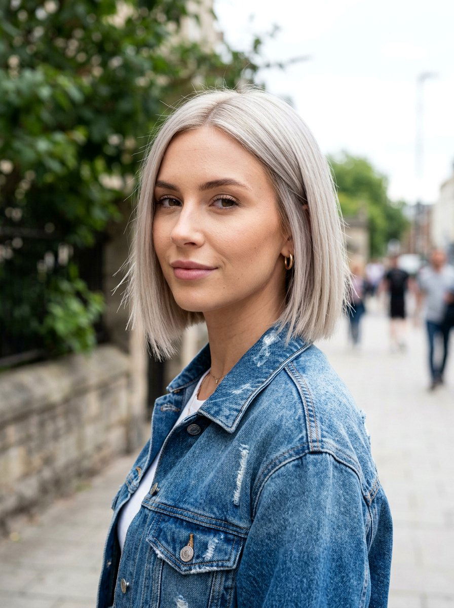 Razor Cut Bob - 20 polished bob for fine straight hair - 20 polished bob for fine straight hair