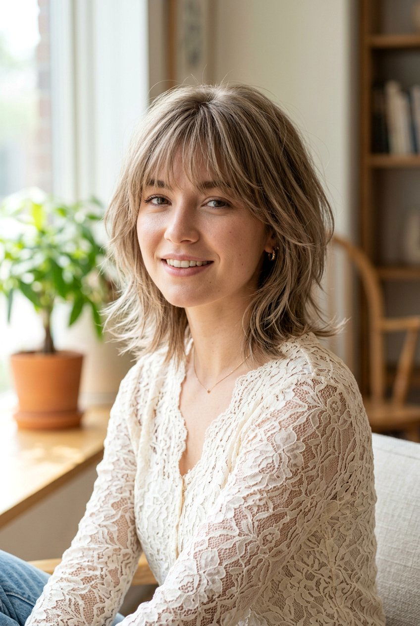 Razor Cut For Wispy Texture - 20 airy layers haircut - 20 airy layers haircut